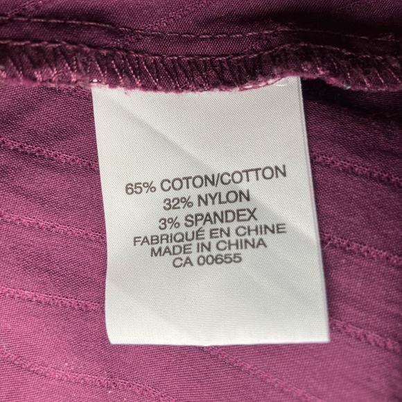 Smart Set Merlot Long Sleeve Dress Shirt - Picture 4 of 5